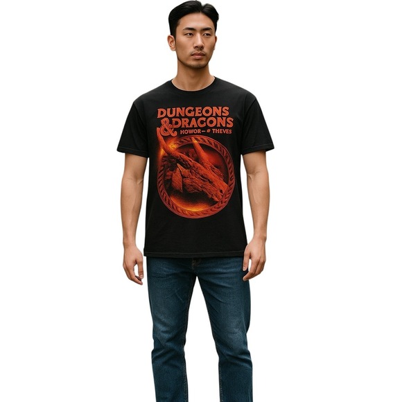 Dungeons and‎ Dragons Honor Among Thieves Graphic Tee Black L - Picture 1 of 8